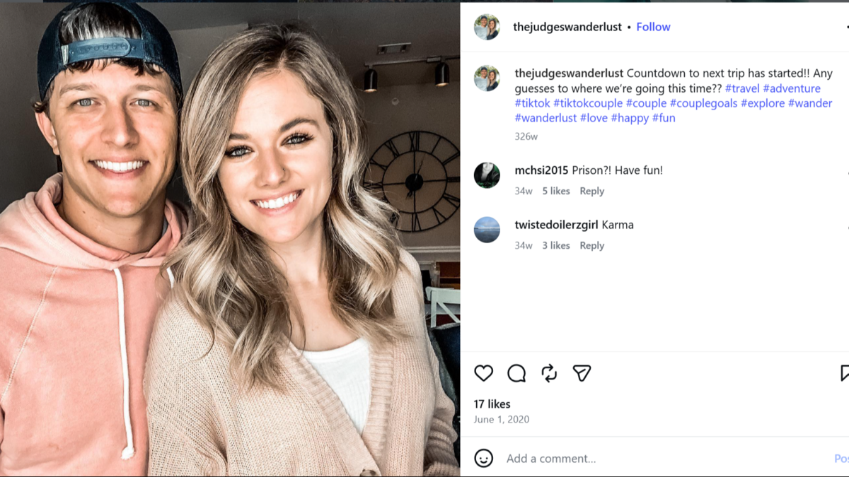 Christopher Judge, left, and his wife, Raquelle Judge, in an Instagram post from June 2020. The couple are facing federal prison time in a multimillion-dollar business scheme, federal authorities say. Christopher Judge, left, and his wife, Raquelle Judge, in an Instagram post from June 2020. The couple are facing federal prison time in a multimillion-dollar business scheme, federal authorities say.